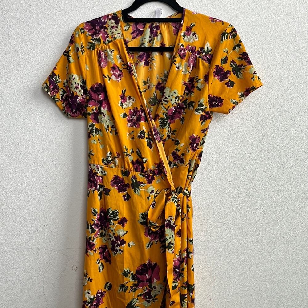 Floral Wrap Dress